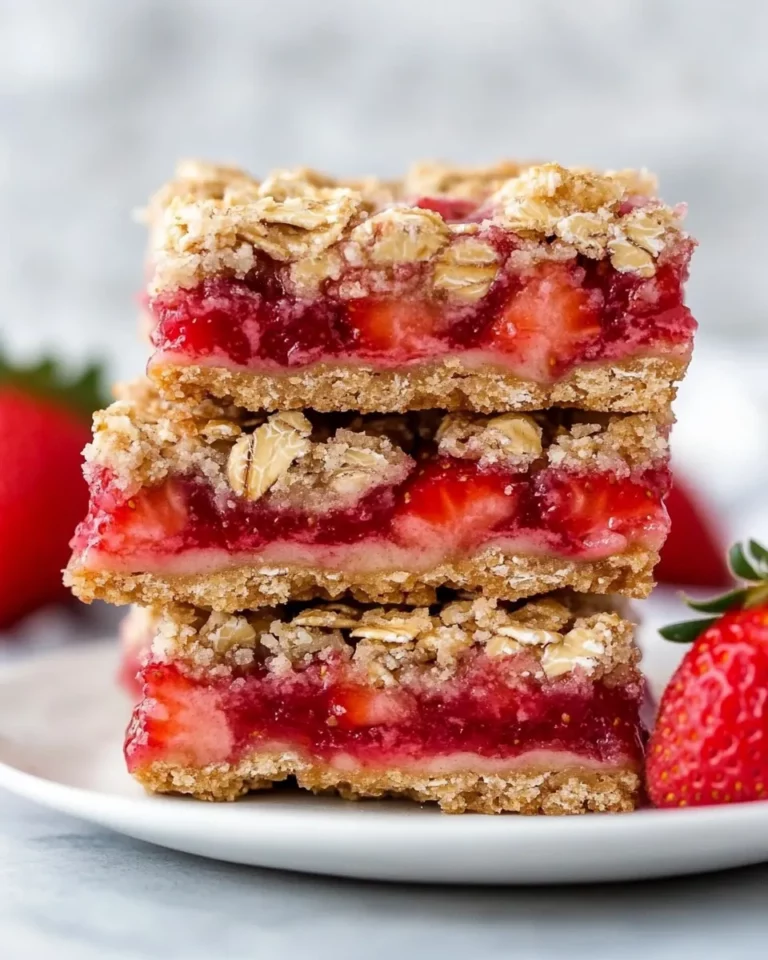 Strawberry Oatmeal Bars