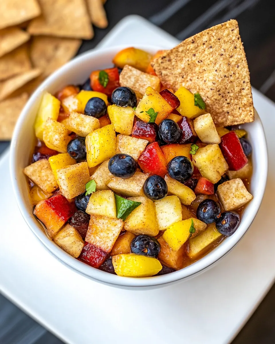 Fruit Salsa With Cinnamon Chips