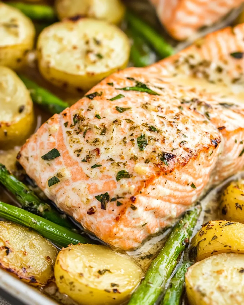 Sheet Pan Garlic Butter Salmon