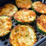 Homemade Air-Fryer Zucchini Parmesan Medallions photo