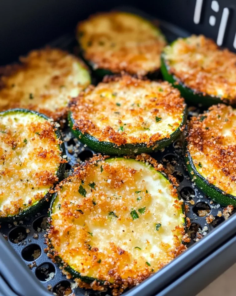 Homemade Air-Fryer Zucchini Parmesan Medallions photo