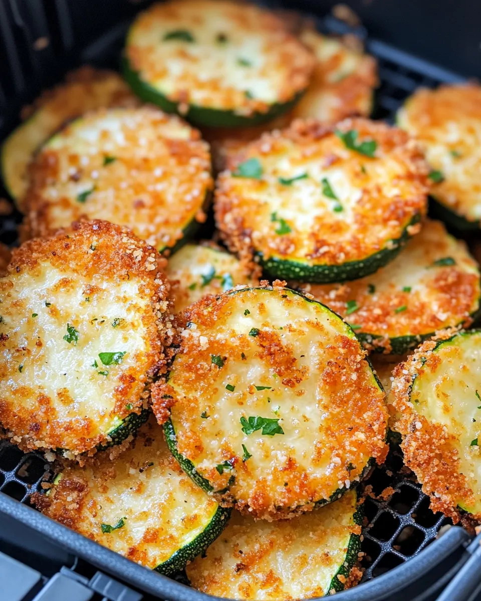 Classic Air-Fryer Zucchini Parmesan Medallions image