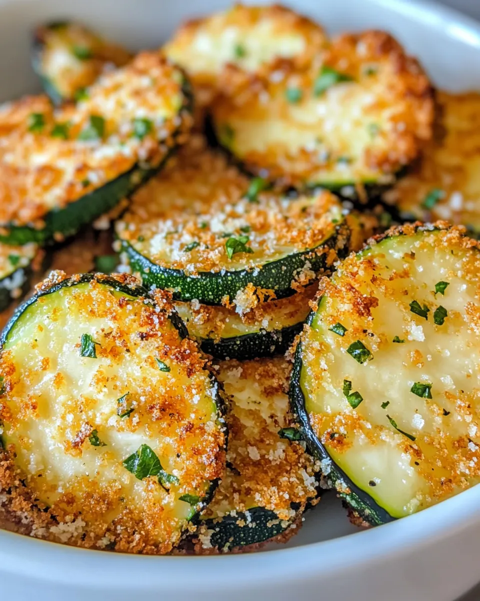 Easy Air-Fryer Zucchini Parmesan Medallions recipe photo