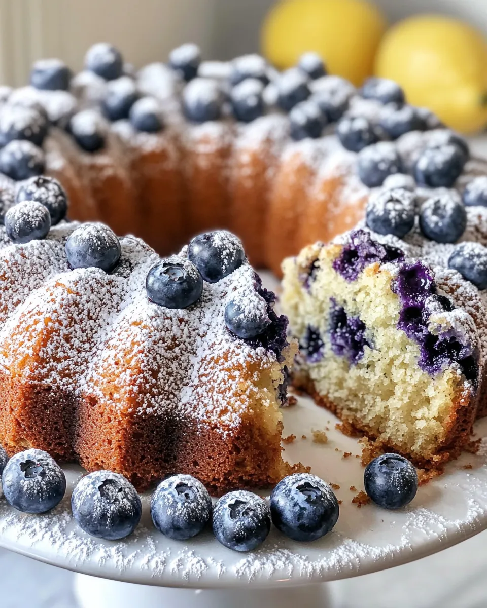 Delicious Blueberry-Lemon Zucchini Bundt Cake dish photo