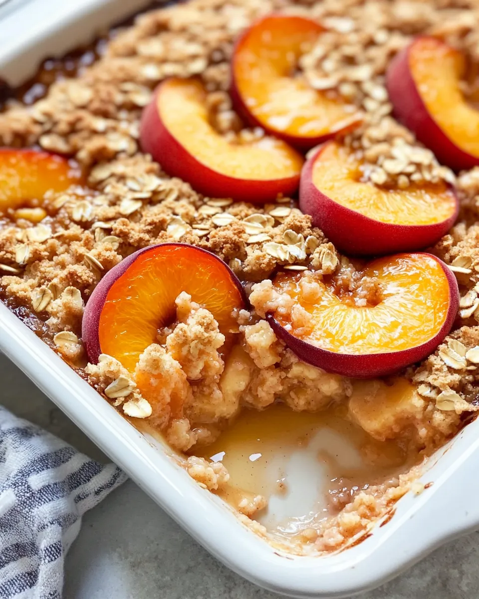 Easy Brown-Butter Honey Nectarine Cobbler recipe photo