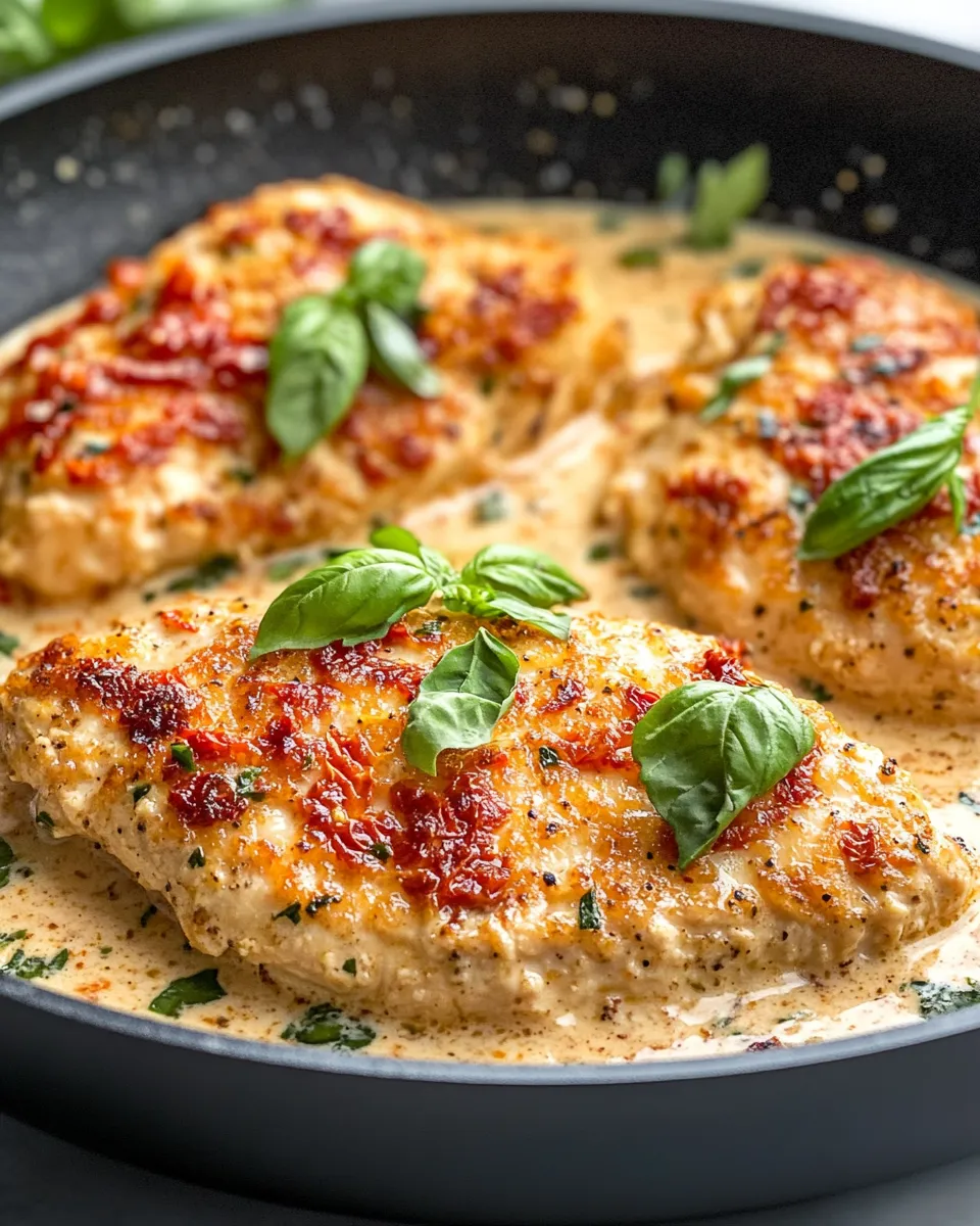 Homemade Creamy Sun-Dried-Tomato Chicken Cutlets photo