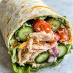 Homemade Crunchy Cucumber Ranch Chicken Wraps photo