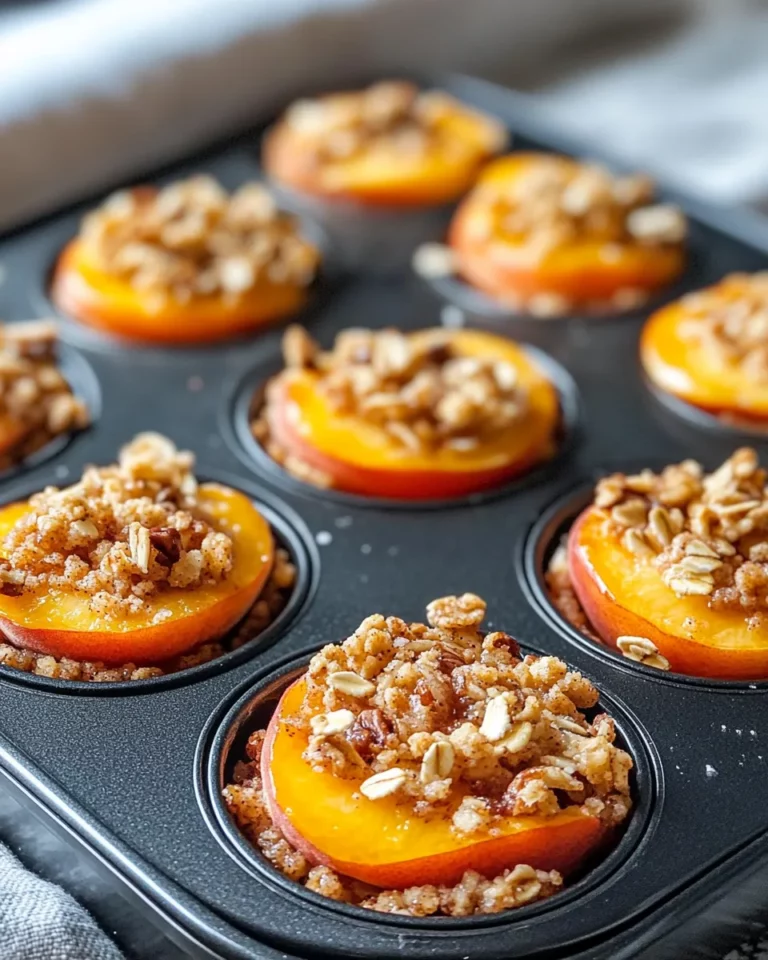 Homemade Easy Freezer-Ready Peach Crisp Pucks recipe photo