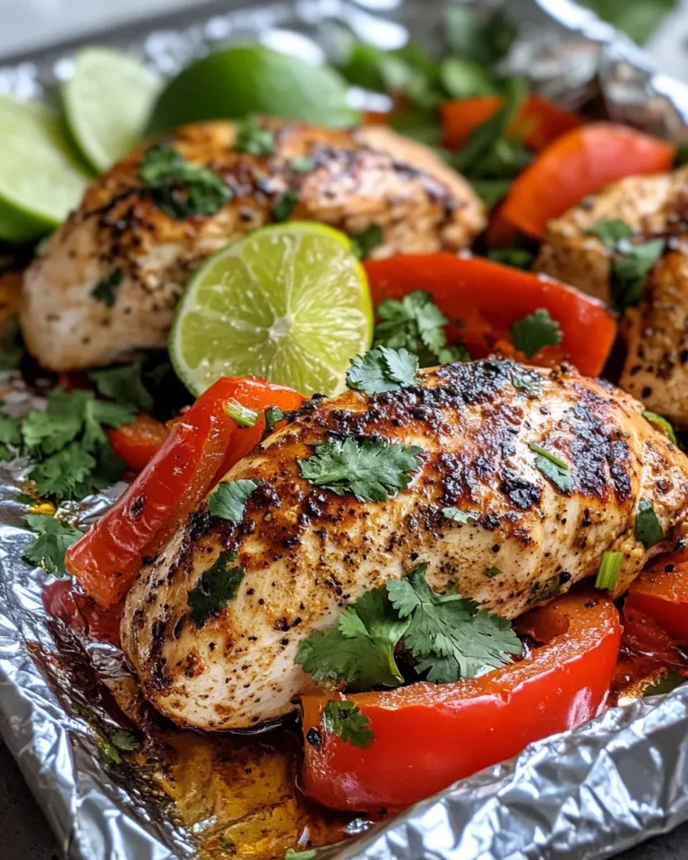 Homemade Fajita Chicken Breast Foil-Packet Dinners recipe photo