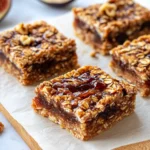 Homemade Fig-Jam & Walnut Overnight Oat Bars photo
