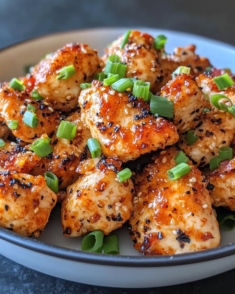 Delicious Fire-Cracker Chicken Breast Bites (15 min) picture