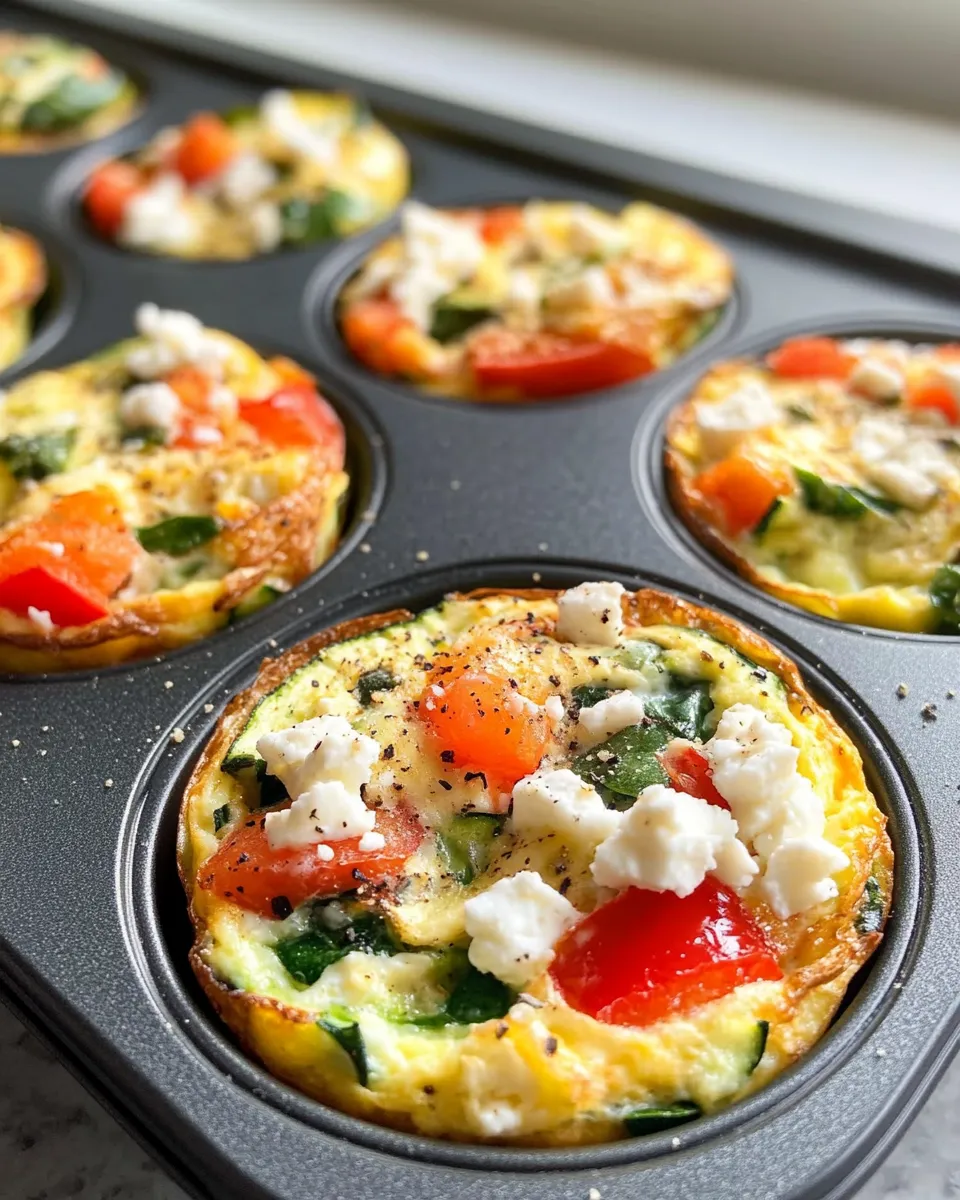 Classic Frittata Muffin Cups: Zucchini & Feta dish photo