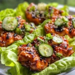Homemade Gochujang Butter Chicken Lettuce Boats recipe photo
