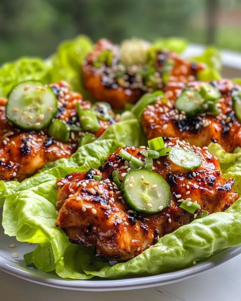Homemade Gochujang Butter Chicken Lettuce Boats recipe photo