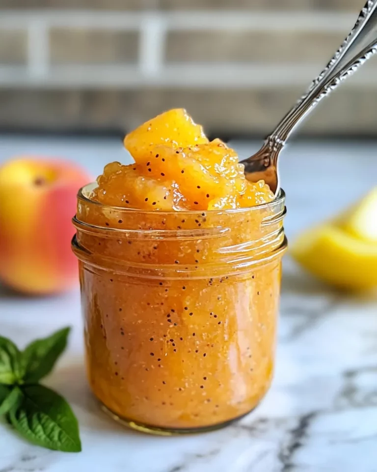 Homemade Instant-Pot Peach Jam (Low Sugar) recipe photo