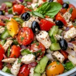 Homemade Italian Grinder Antipasto Chicken Salad photo