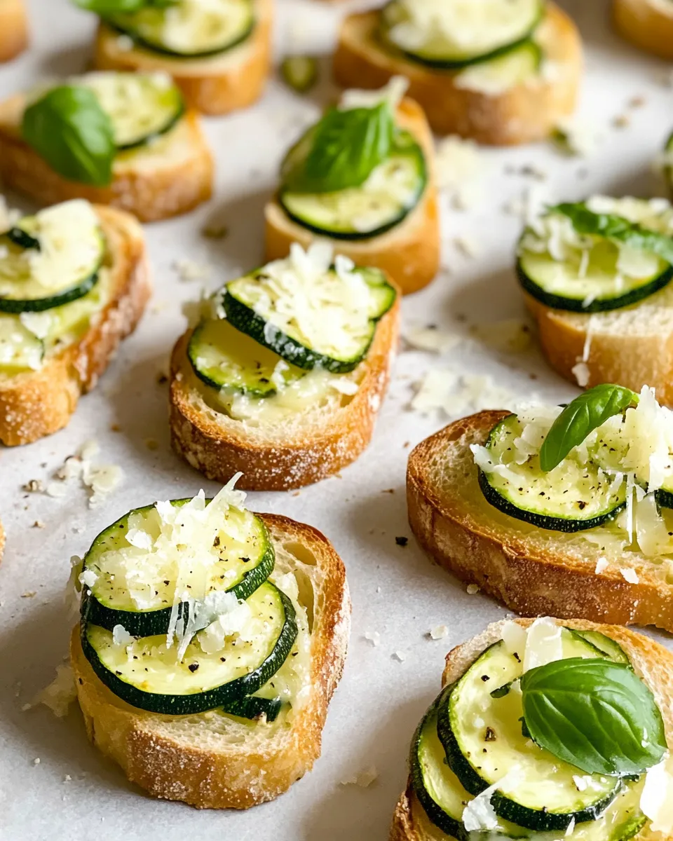 Delicious Lemon-Parmesan Zucchini Relish Crostini dish photo