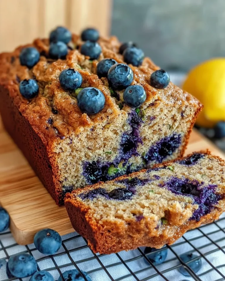 Homemade Lemon-Poppy Blueberry Zucchini Bread recipe photo