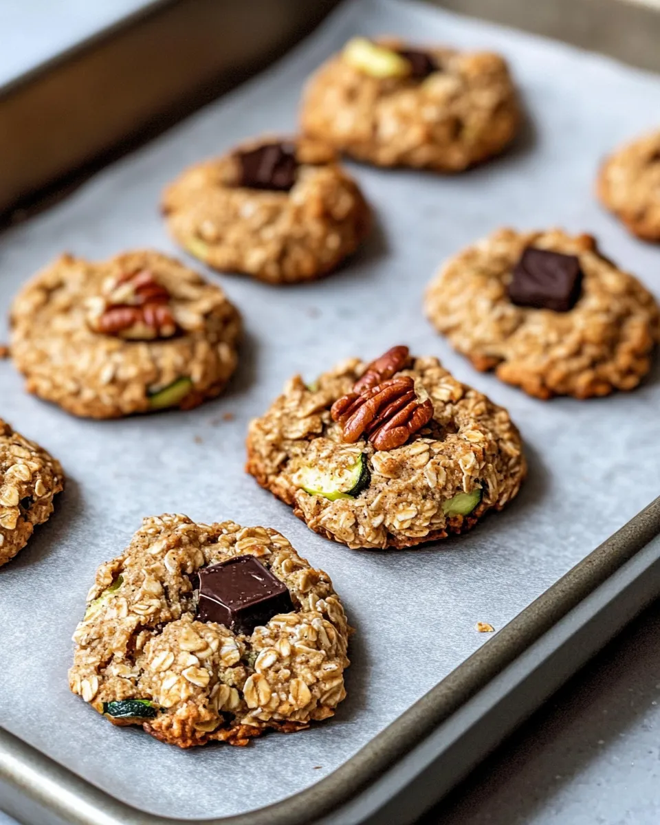 Easy Maple-Pecan Zucchini Breakfast Cookies food shot