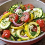 Homemade Mediterranean Zucchini-Squash Ribbon Salad recipe photo