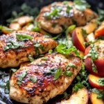 Homemade One-Skillet Peach-Balsamic Chicken Breasts recipe photo