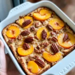Homemade Overnight Peach-Pecan French Toast Bake photo
