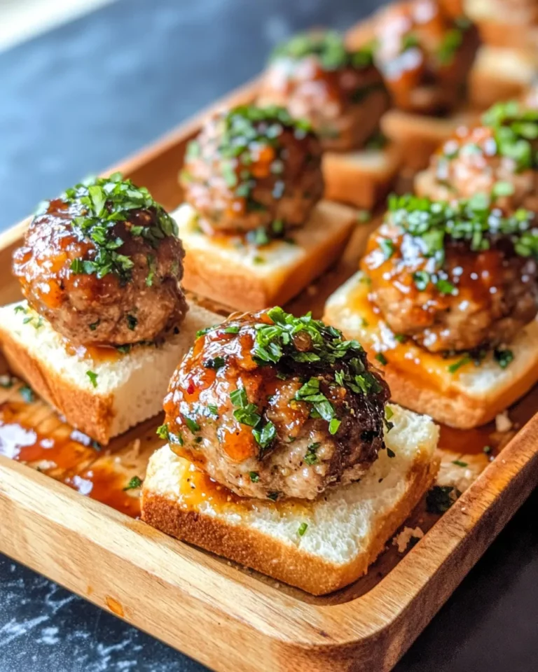 Homemade Peach-Bourbon BBQ Meatball Sliders photo