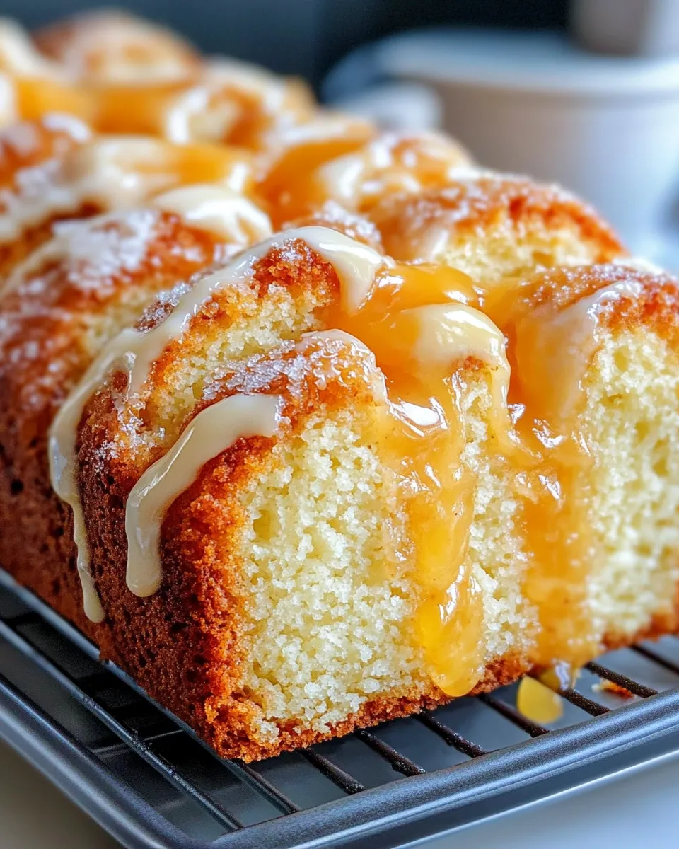 Classic Peach-Butter Swirl Pound Cake recipe image