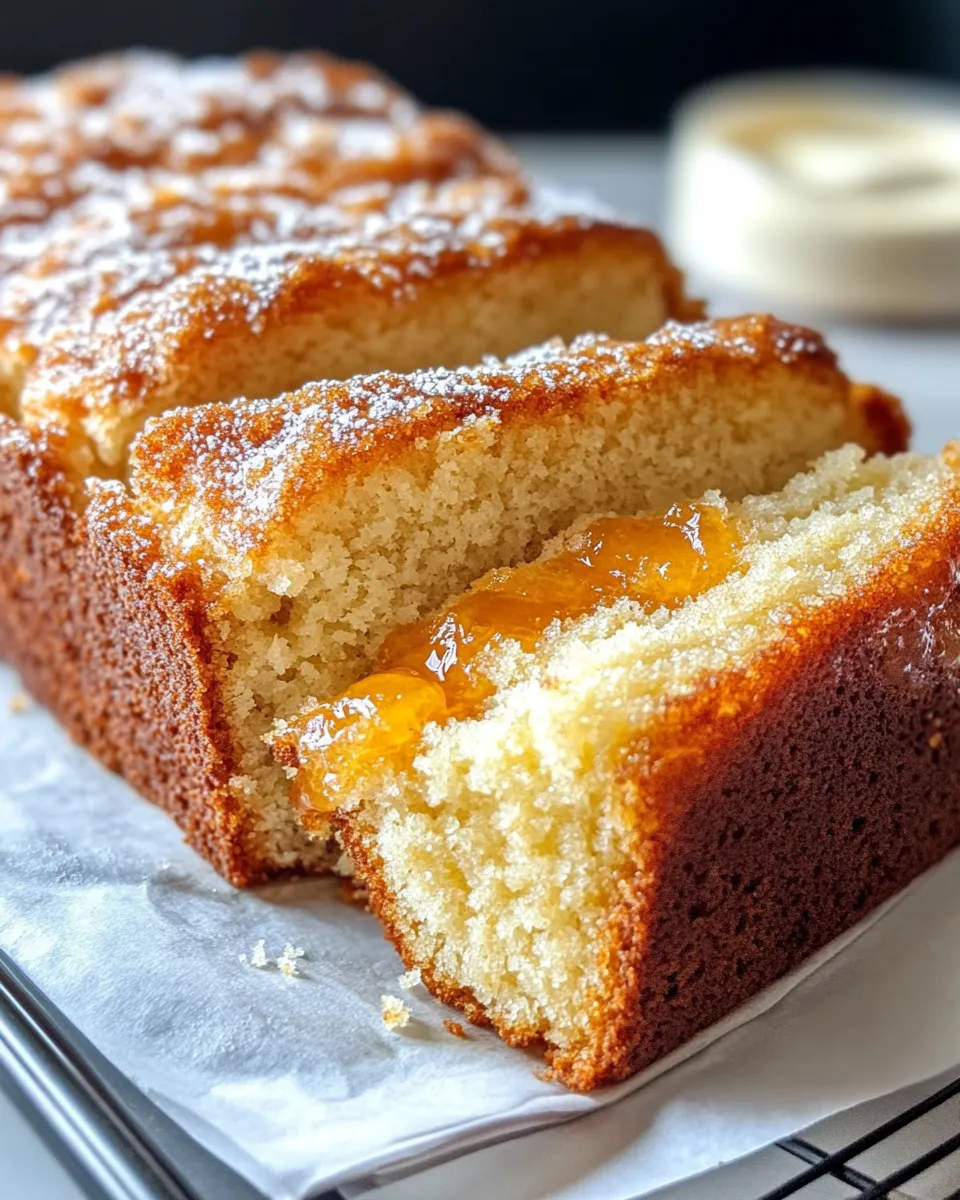 Easy Peach-Butter Swirl Pound Cake dish photo