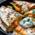 Homemade Peach-Poblano Chicken Quesadillas photo