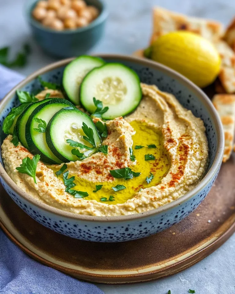 Homemade Roasted Garlic Zucchini Hummus photo