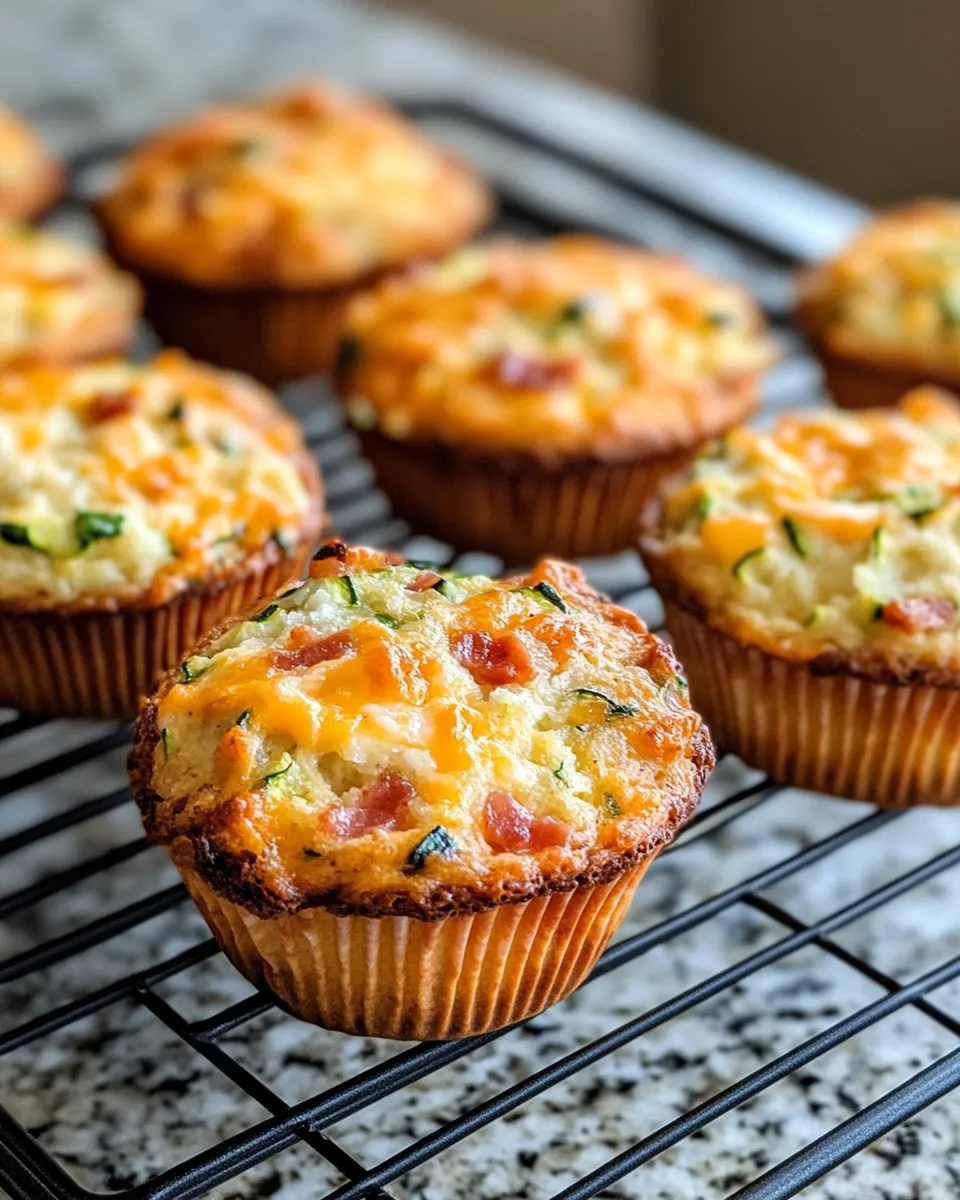 Classic Savory Cheddar-Bacon Zucchini Muffins picture