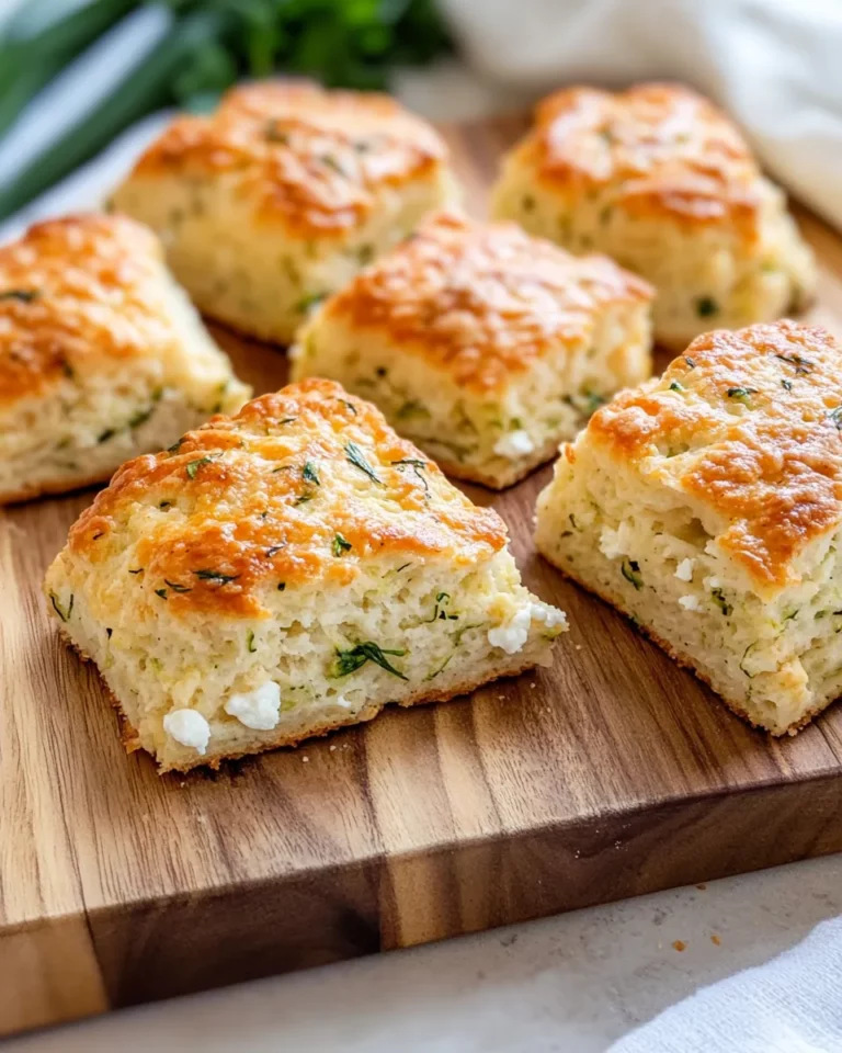 Homemade Savory Zucchini & Feta Scones photo