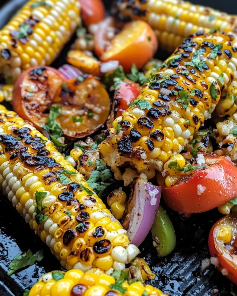 Homemade Smoky Grilled Corn & Nectarine Salsa photo