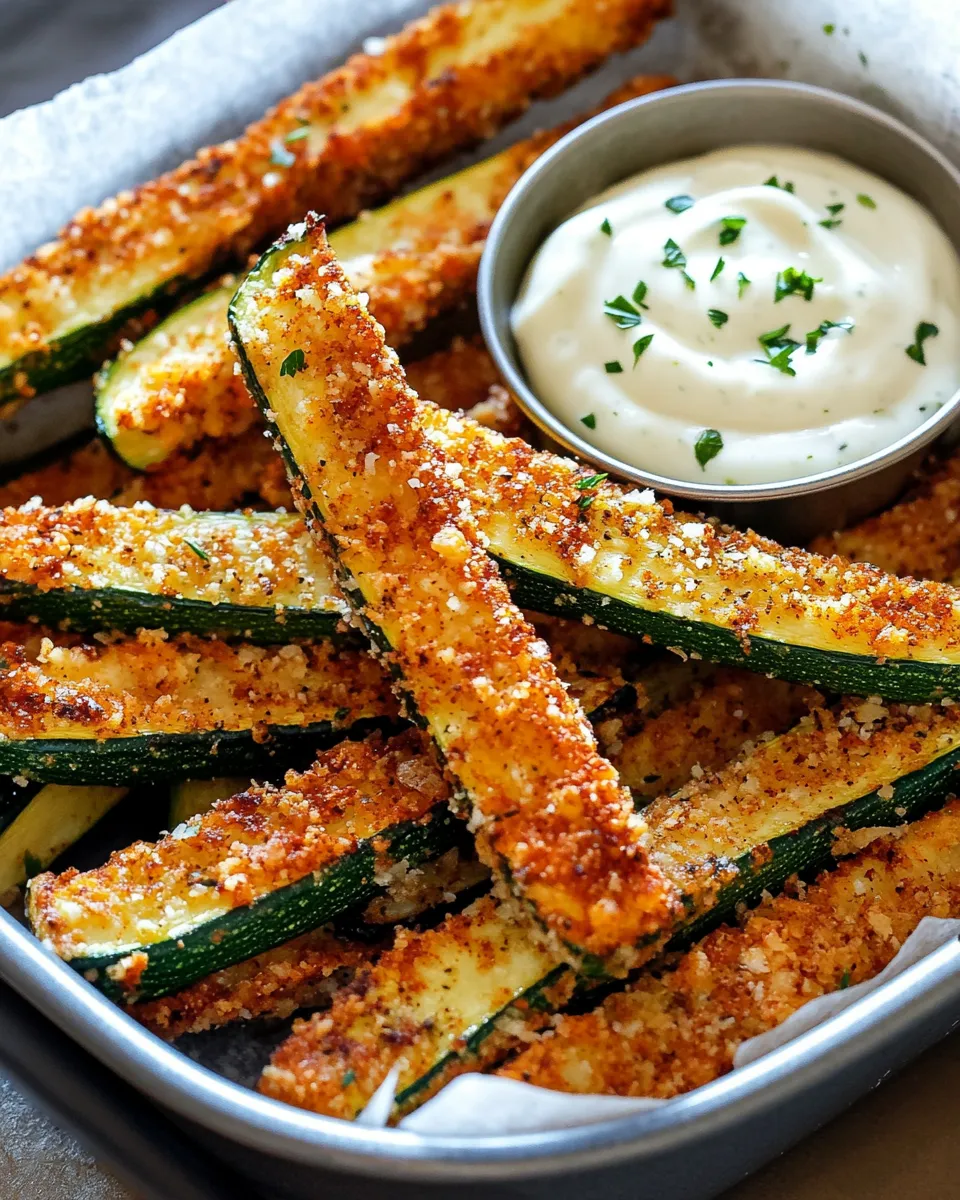 Delicious Smoky Paprika Zucchini Fries with Lime Aioli dish photo