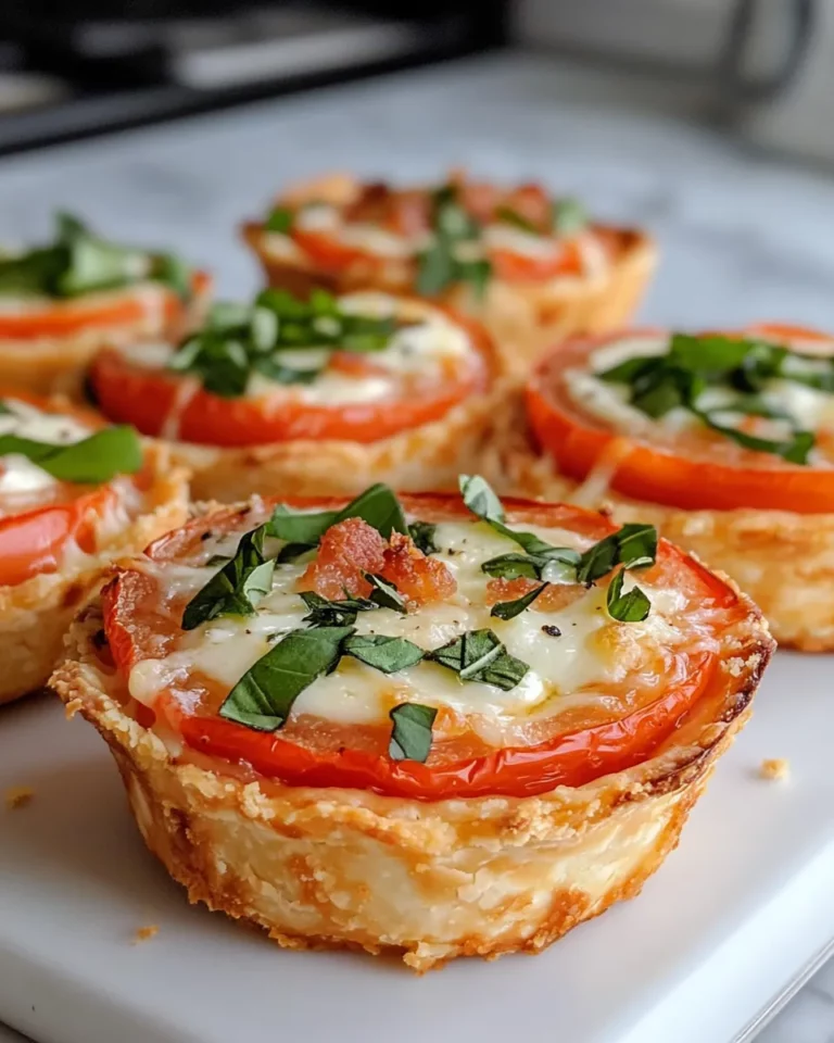 Homemade Southern Tomato Pie Minis (Muffin Tin) recipe photo