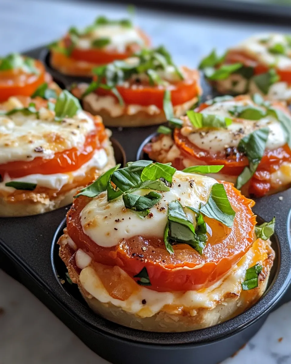 Delicious Southern Tomato Pie Minis (Muffin Tin) plate image