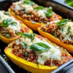 Homemade Stuffed Summer Squash Parmesan Boats photo