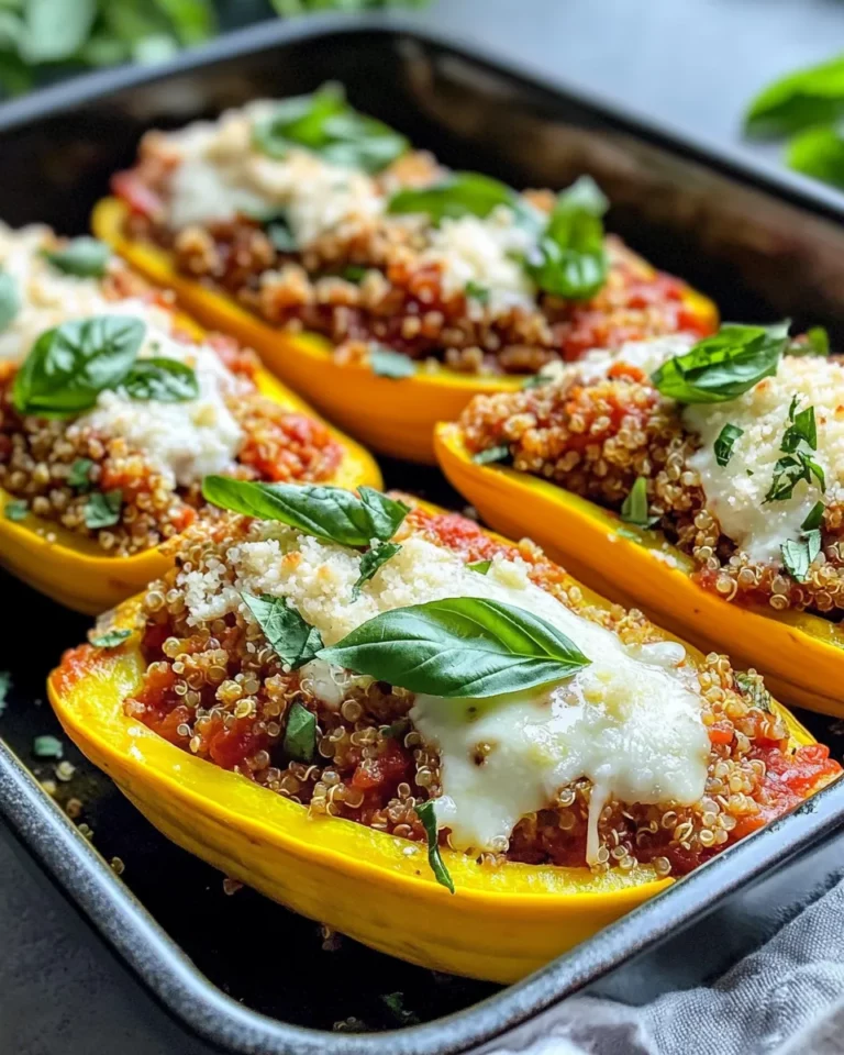 Homemade Stuffed Summer Squash Parmesan Boats photo