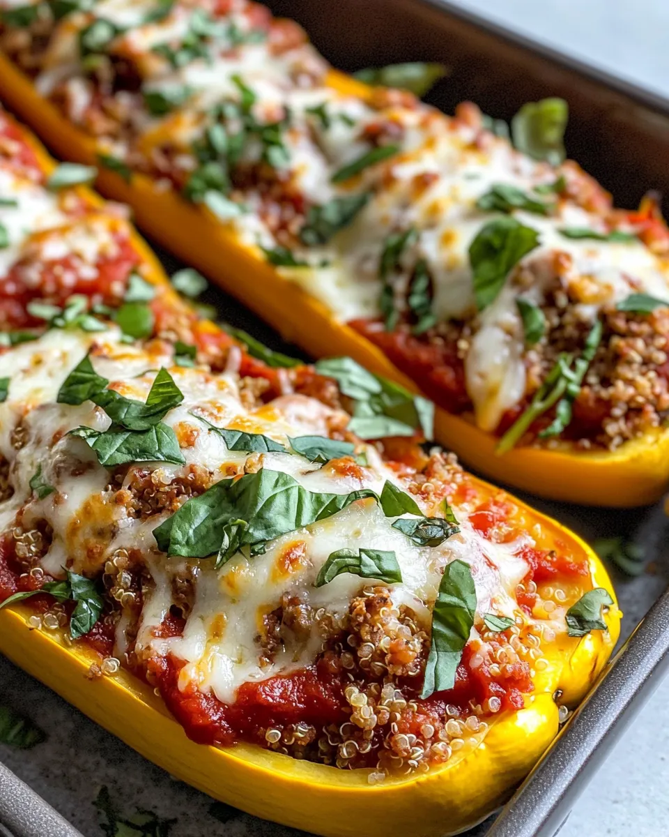 Classic Stuffed Summer Squash Parmesan Boats image