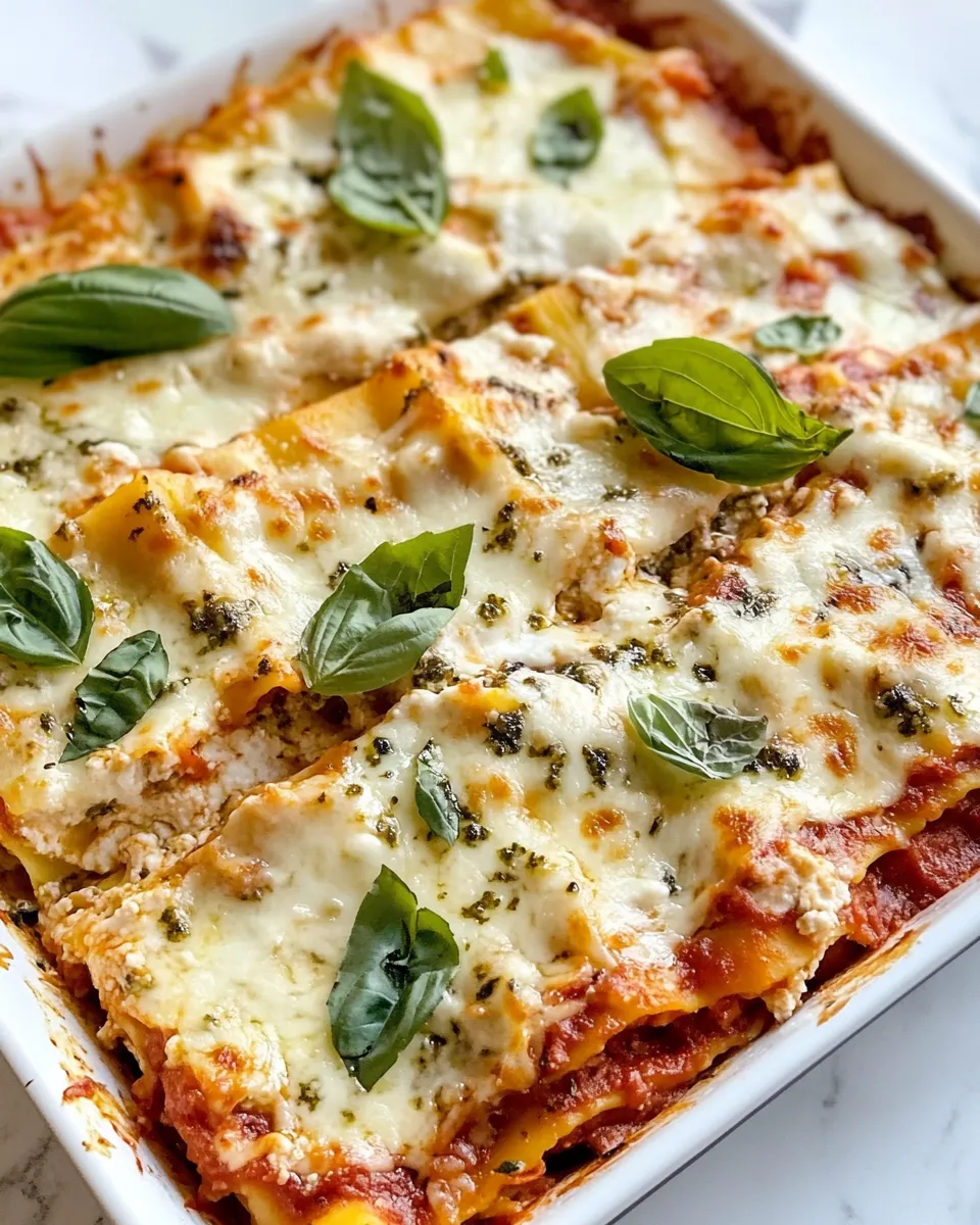 Classic Summer Squash & Ricotta Pesto Lasagna image