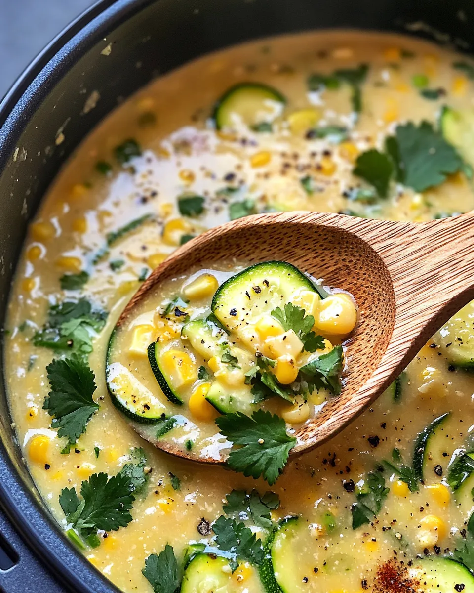 Classic Sweet Corn & Zucchini Chowder (Instant-Pot) dish photo