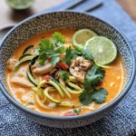 Homemade Thai Coconut Zucchini Noodle Soup recipe photo
