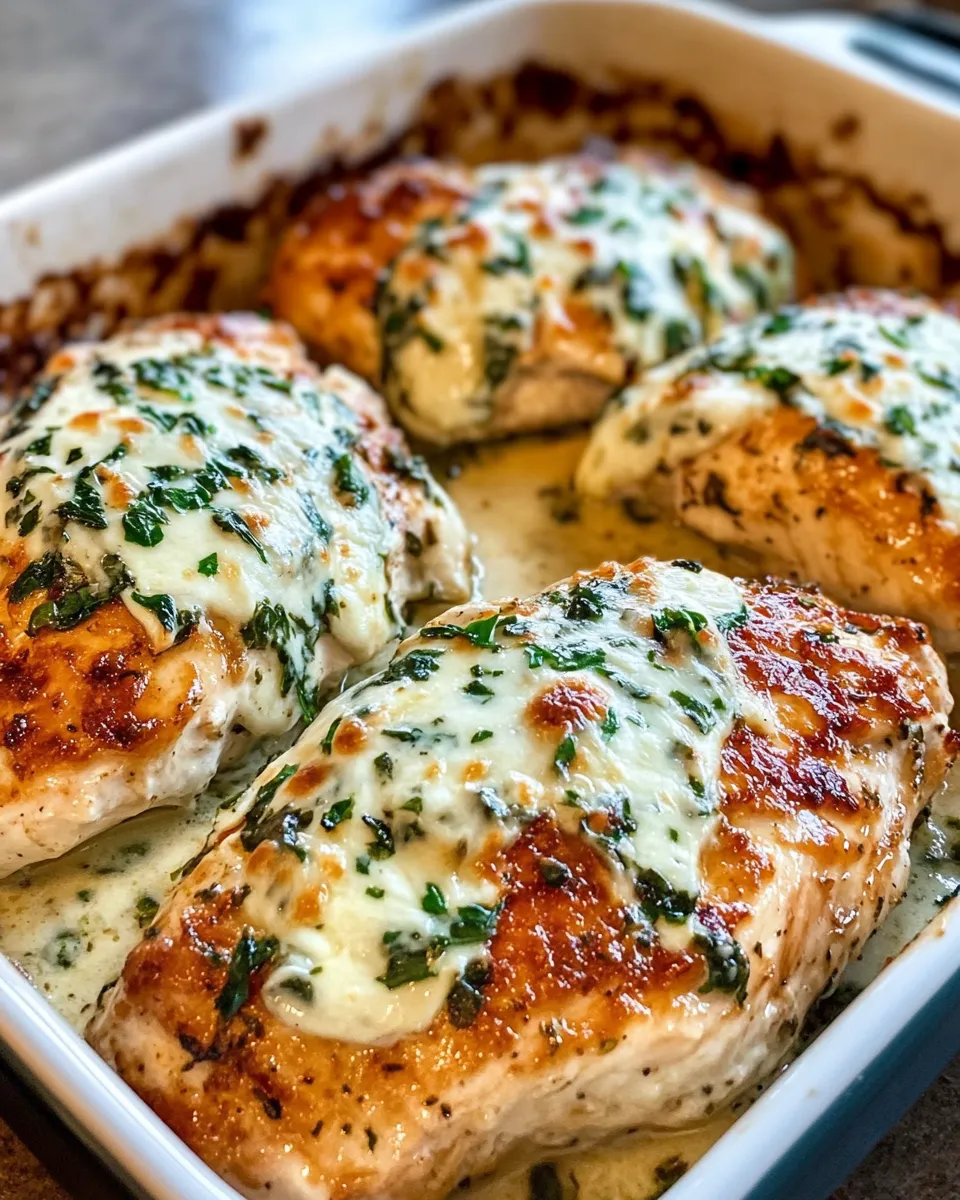 Delicious Tuscan Spinach Artichoke Chicken Bake photo