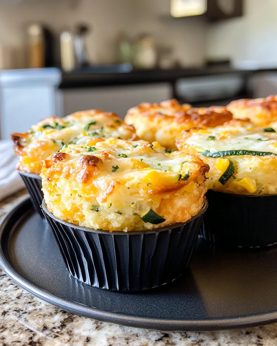 Classic Zucchini Cornbread Casserole Cups dish photo