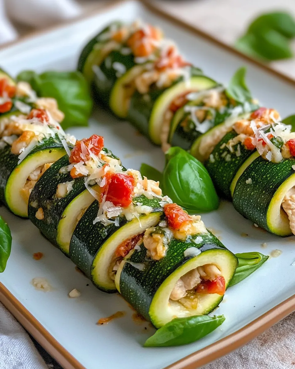 Classic Zucchini Pesto Roll-Ups (No Pasta) dish photo