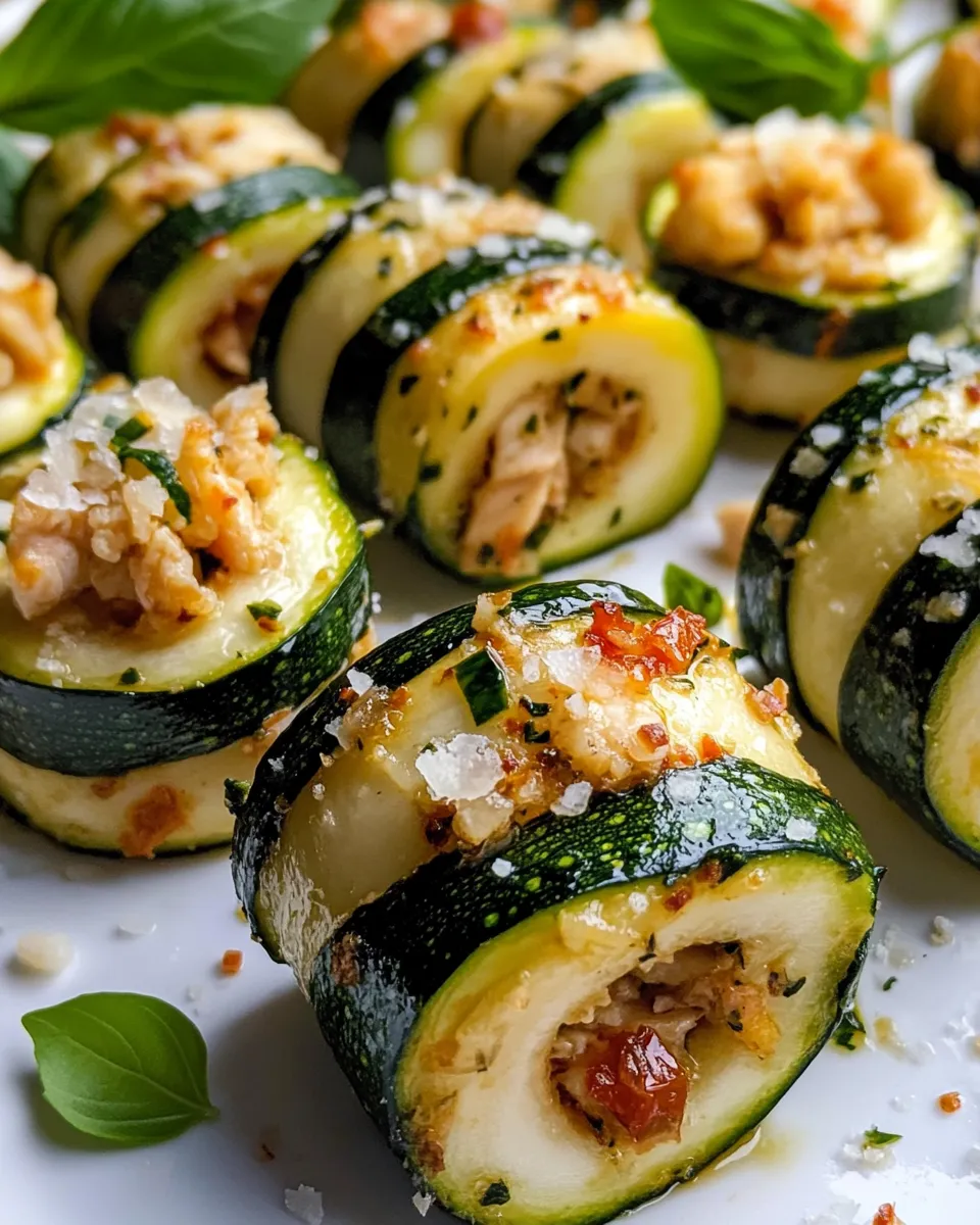Delicious Zucchini Pesto Roll-Ups (No Pasta) plate image