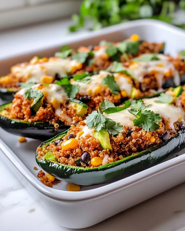 Homemade Zucchini & Corn Fiesta Stuffed Poblanos photo