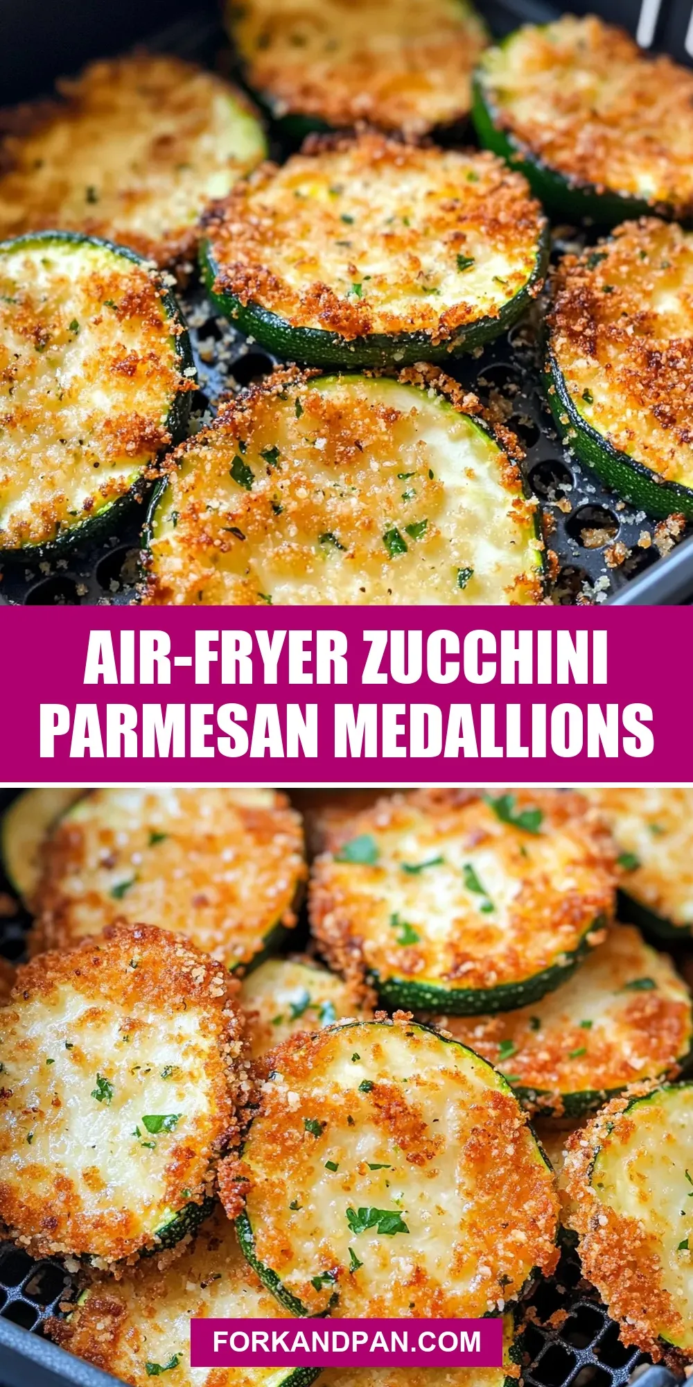 Easy Air-Fryer Zucchini Parmesan Medallions Recipe