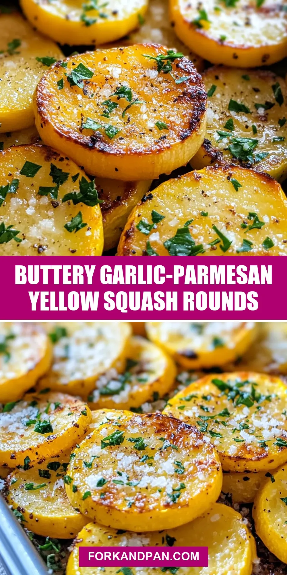 Easy Buttery Garlic-Parmesan Yellow Squash Rounds Recipe